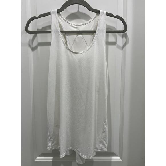 Lululemon Essential Tank Pleated in Jersey White Sz 6 / 8 - Picture 2 of 8